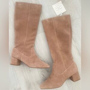 🆕 ALEX MARIE long Tan Suede Boots